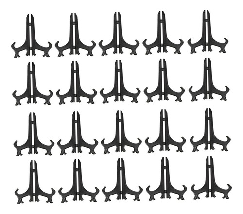 40x 5 And 6 Black Picture Plate Holder Plastic Display