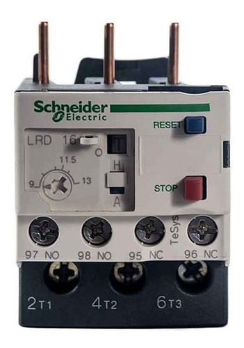 Rele Termico Sobrecarga Schneider 9-13 1na+1nc P/ D12 A D38