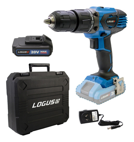 Percutor Taladro Logus 18v 13mm Inalambrico Bat 2ah