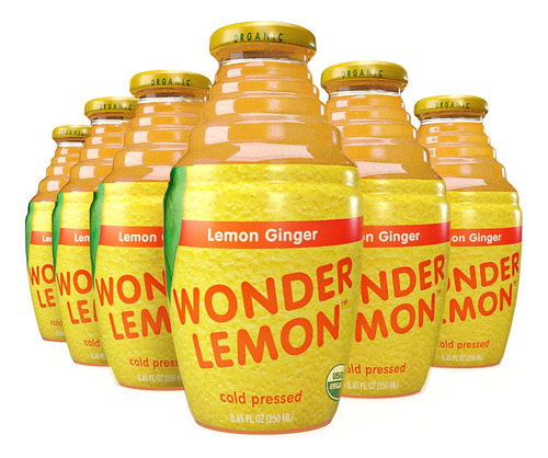 Wonder Lemon Jugo Prensado En Frío De Jengibre Y Limón Orgán