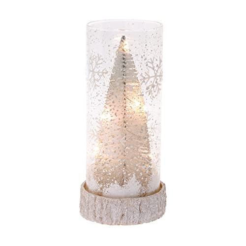 Decoración Led Para Mesa Con Árbol De Navidad, Blanco