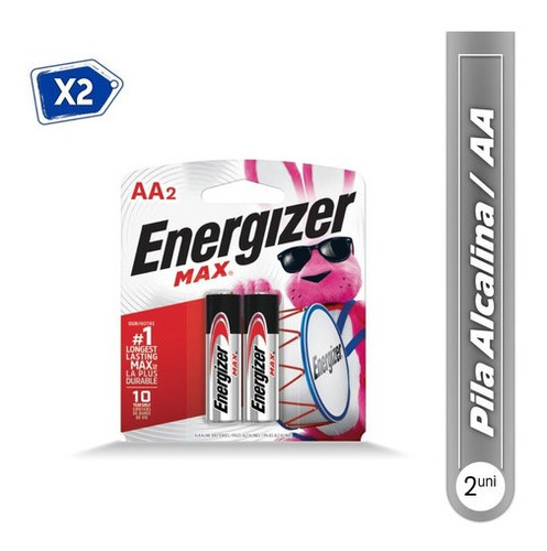 Pila Alcalina Aa 2 Unds Alkaline Energizer 2 Pack