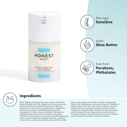 The Honest Company Crema Facial Deep Hydration Face Cream Hi