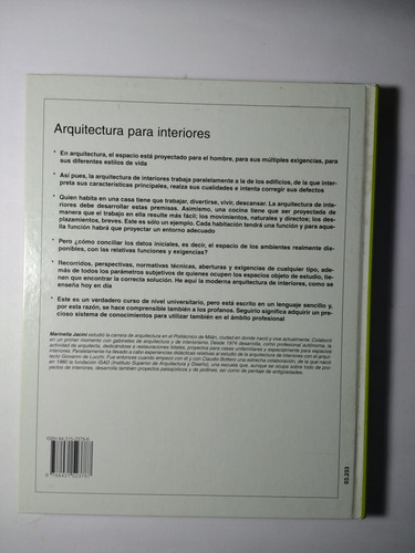 Arquitectura Para Interiores , Marinella Jacini (Usado)