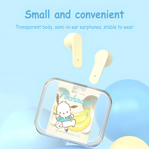 Miniso Sanrio Js-0098 Audífonos Inalámbricos Hi-fi Cute Color Pochacco