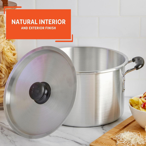 Imusa Ee Uu, Pot De Stock De Aluminio Plateado Imu Con 8