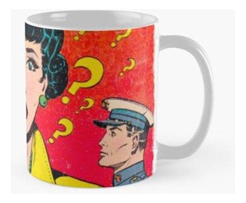 Taza Romance Vintage Comic Portada De Revista Diseño Retro C