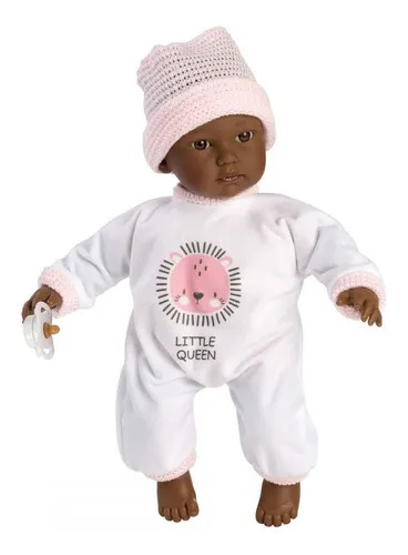 Muñeca Bebe Recien Nacida Cuca Llorens Morena Llorona Niña