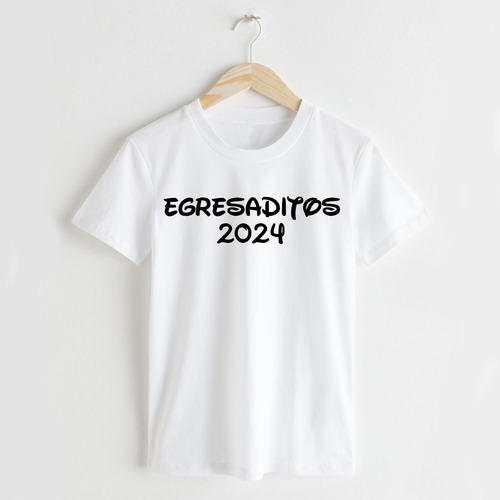 Remera Egresaditos 2024 Personaliza- Talles Especiales Niños