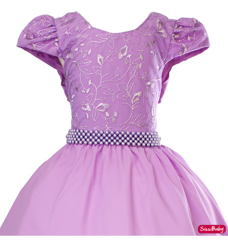 Vestido Lilás Festa Infantil Formatura Casamento Princesa