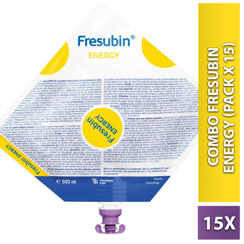 Fresubin Energy X 500 Ml (pack X 15) Sabor Neutro