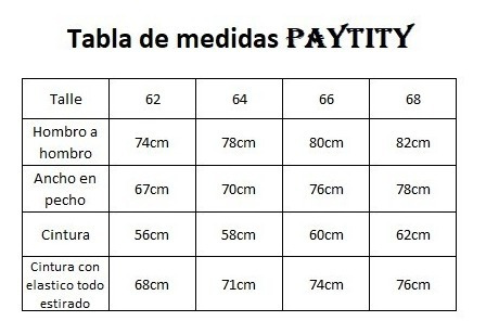 Pijama Hombre Talle Super Especial 62 Al 68 Yacard Pesado