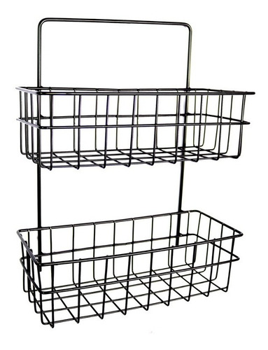 Canasto Organizador Colgante Para Baño Cocina 25x10x33cm