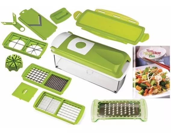 Genius Nicer Dicer Plus Pica Raya Pela Frutas Verduras Tv