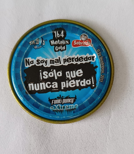 Tazo Funki Punky Extremo 164 Metalix Gold Monty Iii (Usado)