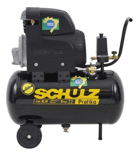 Compressor Csi 8,6 25l 120lbs/pol Pratiko 2hp 220v - Schulz