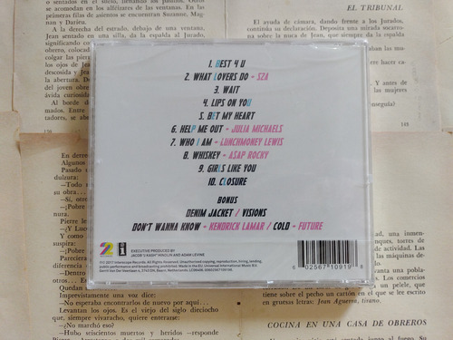 Maroon 5 - Red Pill Blues (cd) - Interscope 2017.