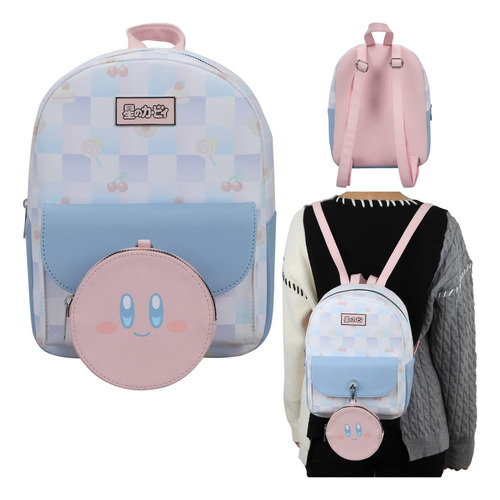 Mochila Kirby Y Monedero - Original Bioworld Mini-backpack