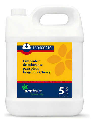 Limpiador Desodorante Piso Fragancia Cherry 210 X 5 Lts