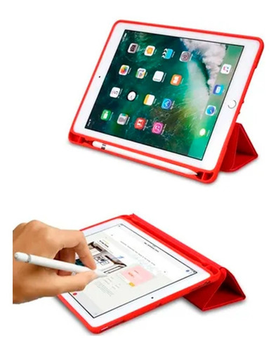 Funda Estuche Soporte Lápiz +vidrio Compatible iPad 7/8/9 