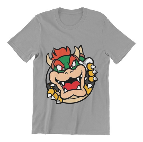 Polera Unisex Mario Bros Super Bowser Game Algodon Estampado