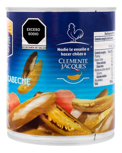 Chile Jalapeño Celemente Jacques Rajas En Escabeche 800 Gr