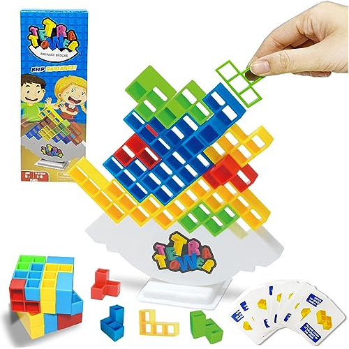 Tsklooy 48 Pcs Tetra Torre Apilación Juego, Cnk2s