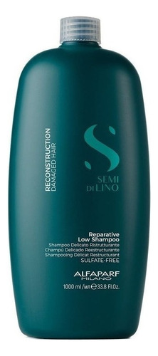 Shampoo Alfaparf Semi Di Lino Reparative en garrafa de 1000mL