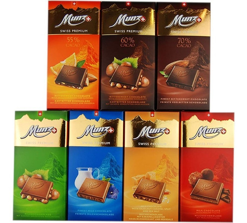 Imagen 2 de 2 de Chocolate Suizo Munz Dark 70% 100g