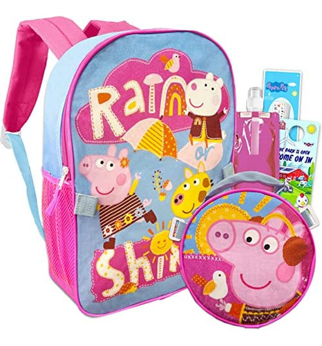 Mochila Peppa Fast Forward Con Fiambrera Para Niños - Paquet