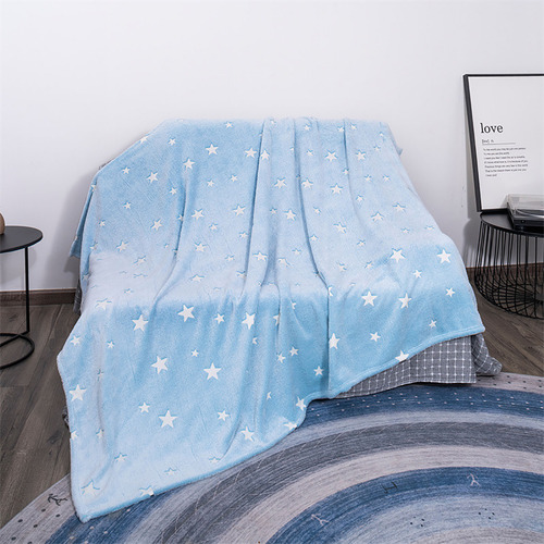 Manta De Franela Luminosa En Blanco Con Forma De Estrella Pe