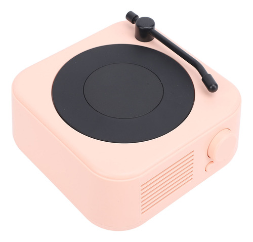 Altavoz Rosa Estilo Tocadiscos Retro Vintage Portátil