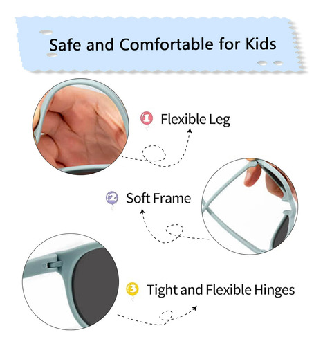 Anteojos De Sol For Bebés Y Niños Pequeños, 2 Unidades