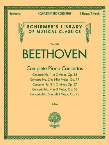 Beethoven  Complete Piano Concertos Schirmers Library Of Mus