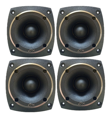 Kit 4 Super Tweeter Fenolico 150w Rms 8 Ohms Twuiter