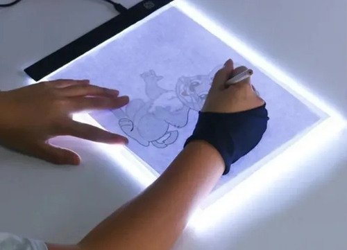 Mesa Luz Led Branco C/ Cabo Usb P/ Folha De Papel A4 Desenho