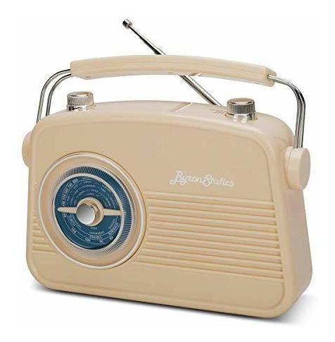 Radio Portatil Byron Statics Am Fm, Radio Retro Vintage Con