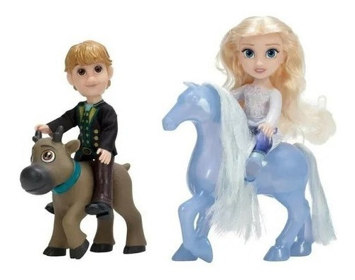 Imagen 3 de 10 de Set Muñecos Delux Pequeña Historia Frozen Disney