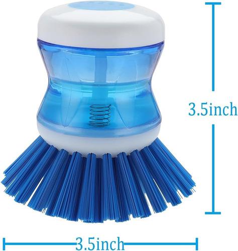 U Chef Set De 2 Cepillo Para Platos Con Dispensador De Jabón