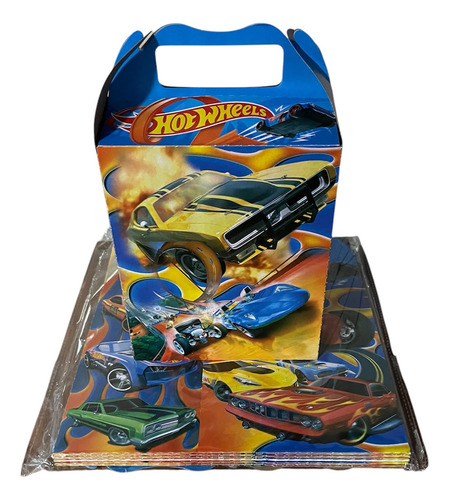 Kit De Hotwheels Para Fiesta De 10 Personas Azul Hot Wheels Hot Wheels