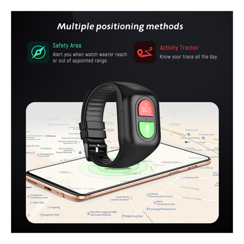 Reloj Gps Tracker 4g Para Personas Mayores, Sos One Key Call