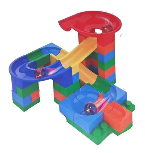 Blocos De Montar Ark Toys Pista Labirinto 56 Peças