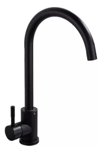 Llave Monomando Lavaplatos Profesional Negro Mate Aceroinox