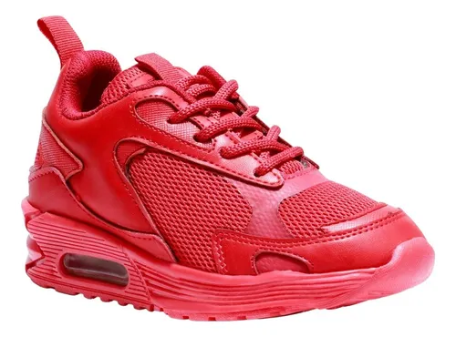 Tenis Para Ni o Casuales De Moda John Rojo Fareli