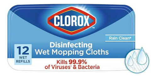 Paños Húmedos Desinfectantes , Rain Clean, 12 Recambios Húme