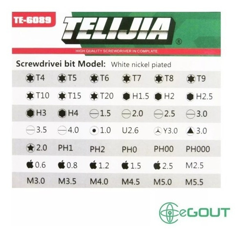 Imagen 3 de 3 de Kit Destornillador Precisión 45 Piezas iPhone iPad