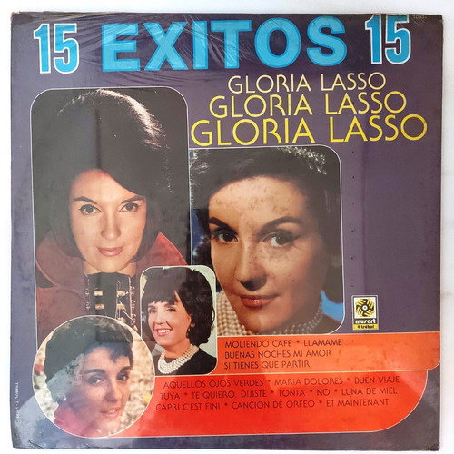 Gloria Lasso - 15 Exitos 15  Cerrado Lp