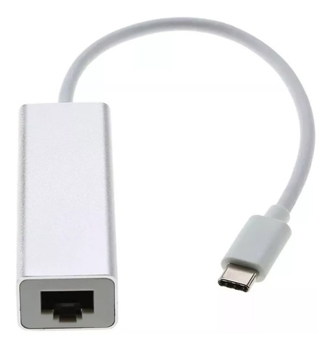 Adaptador Tipo C Usb-c A Rj45 Ethernet Color Silver