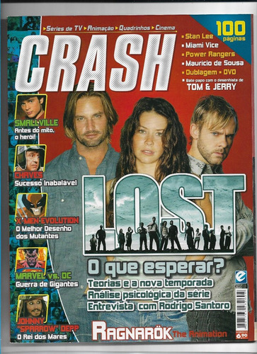 Revista Crash N 1 Lost Séries Tv Cinema Quadrinhos Chaves 