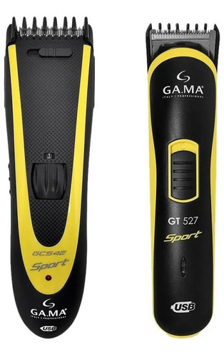 Set Gama Sport Cortadora Pelo Gc542 + Afeitadora Gama Gt527